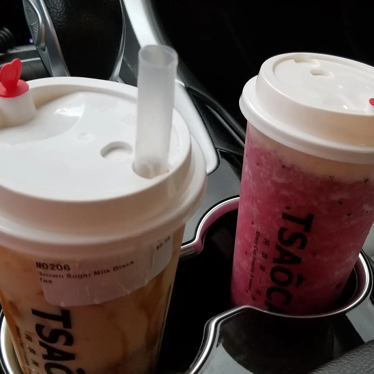 Milk Tea and Dragon Fruit Tea