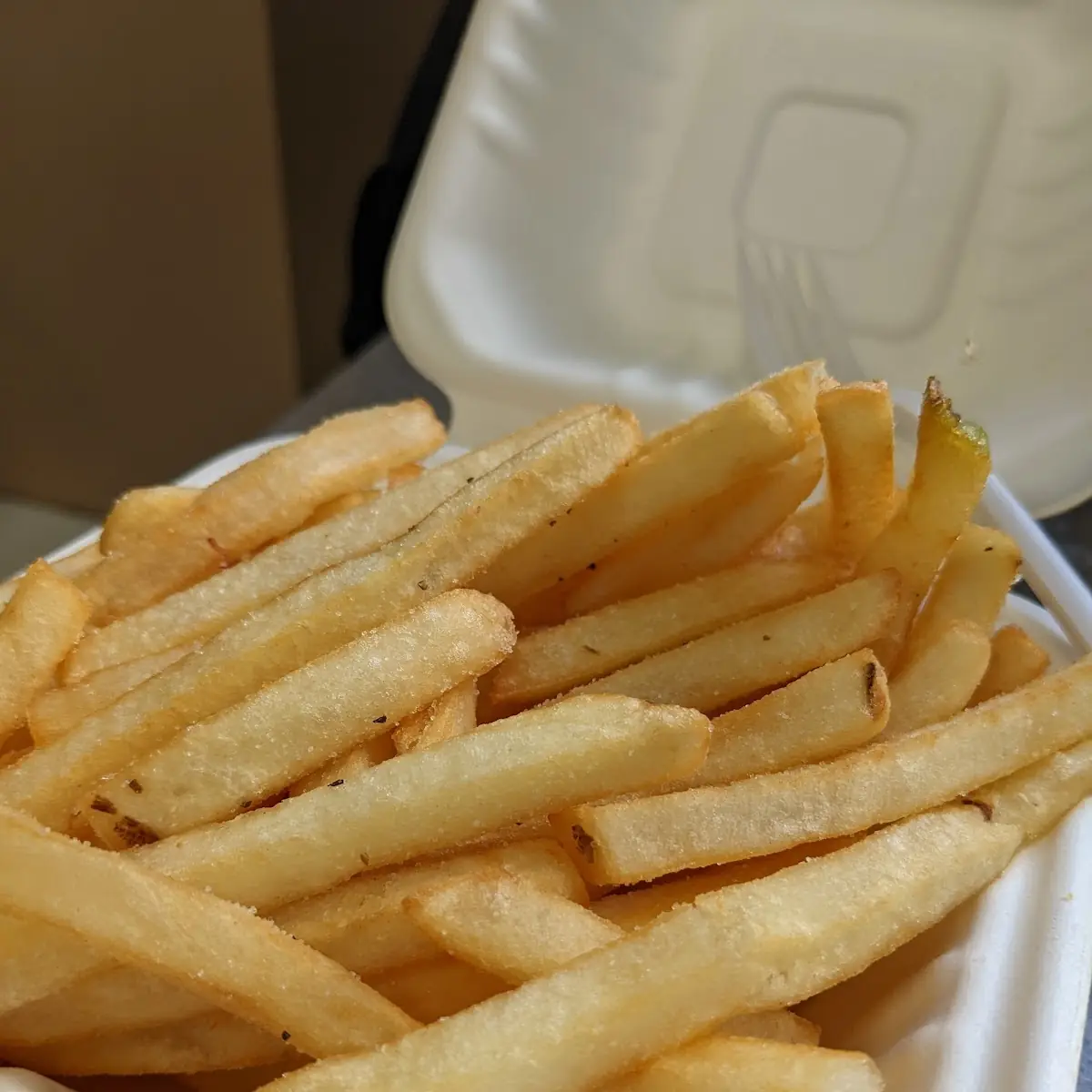 Chicken Burger and Fries