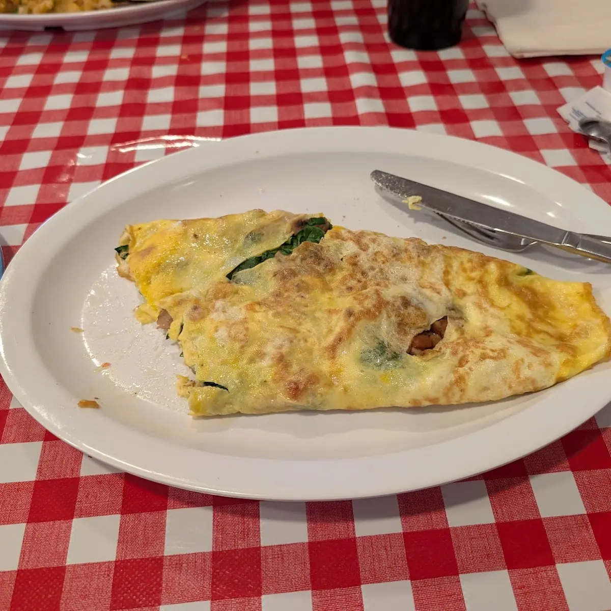 Philly Steak Omelette and Hash Browns