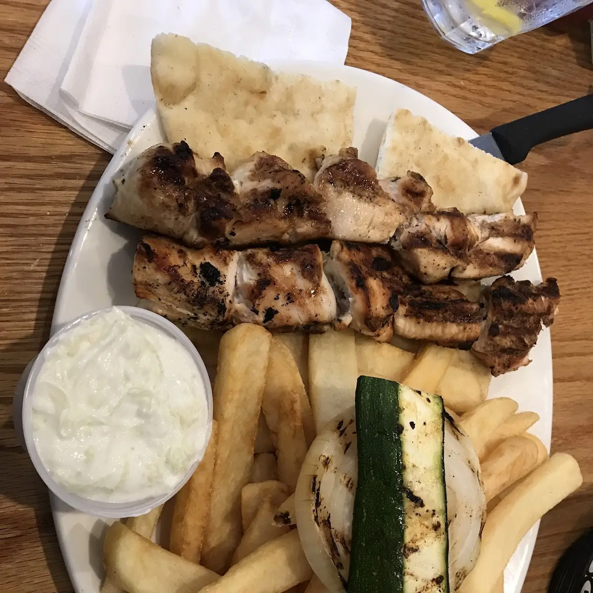 Chicken Souvlaki Platter