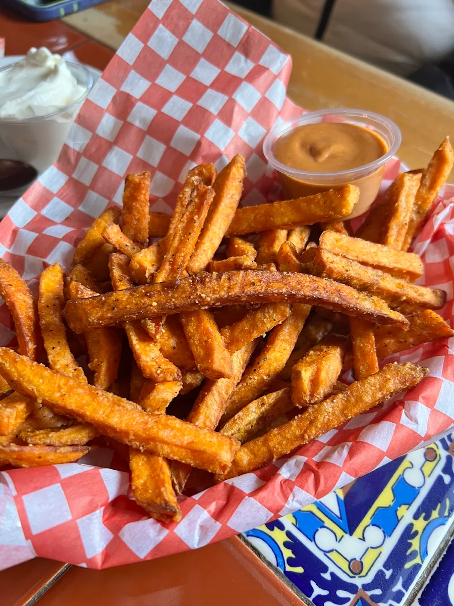 Yam Fries with Chipotle Dip, Last Chance Saloon