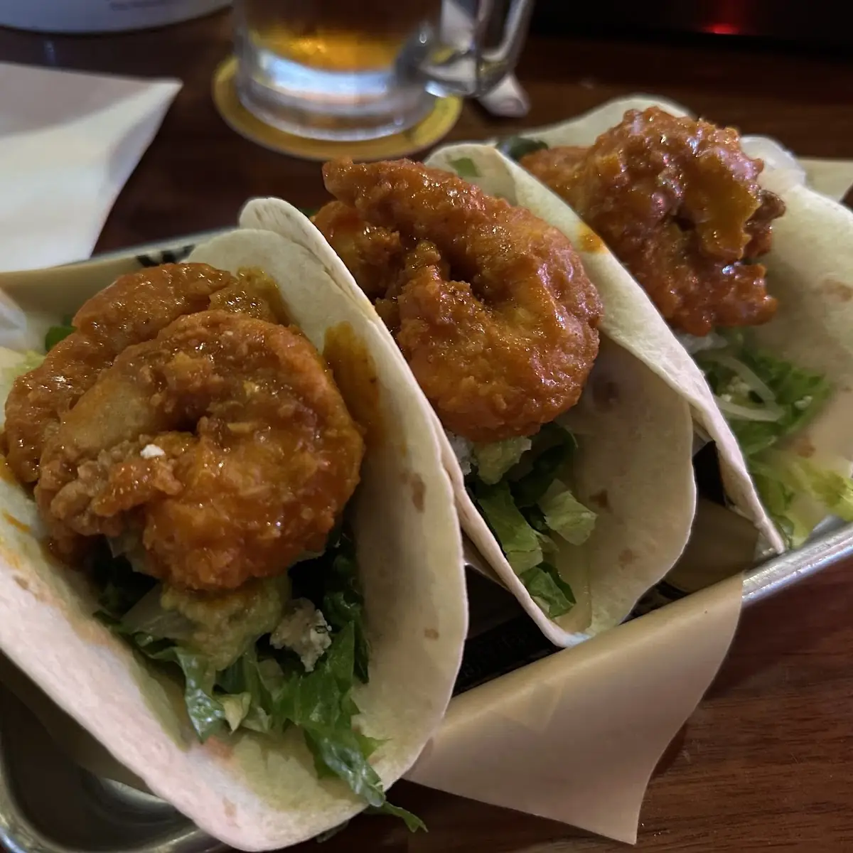 Buffalo Shrimp Tacos