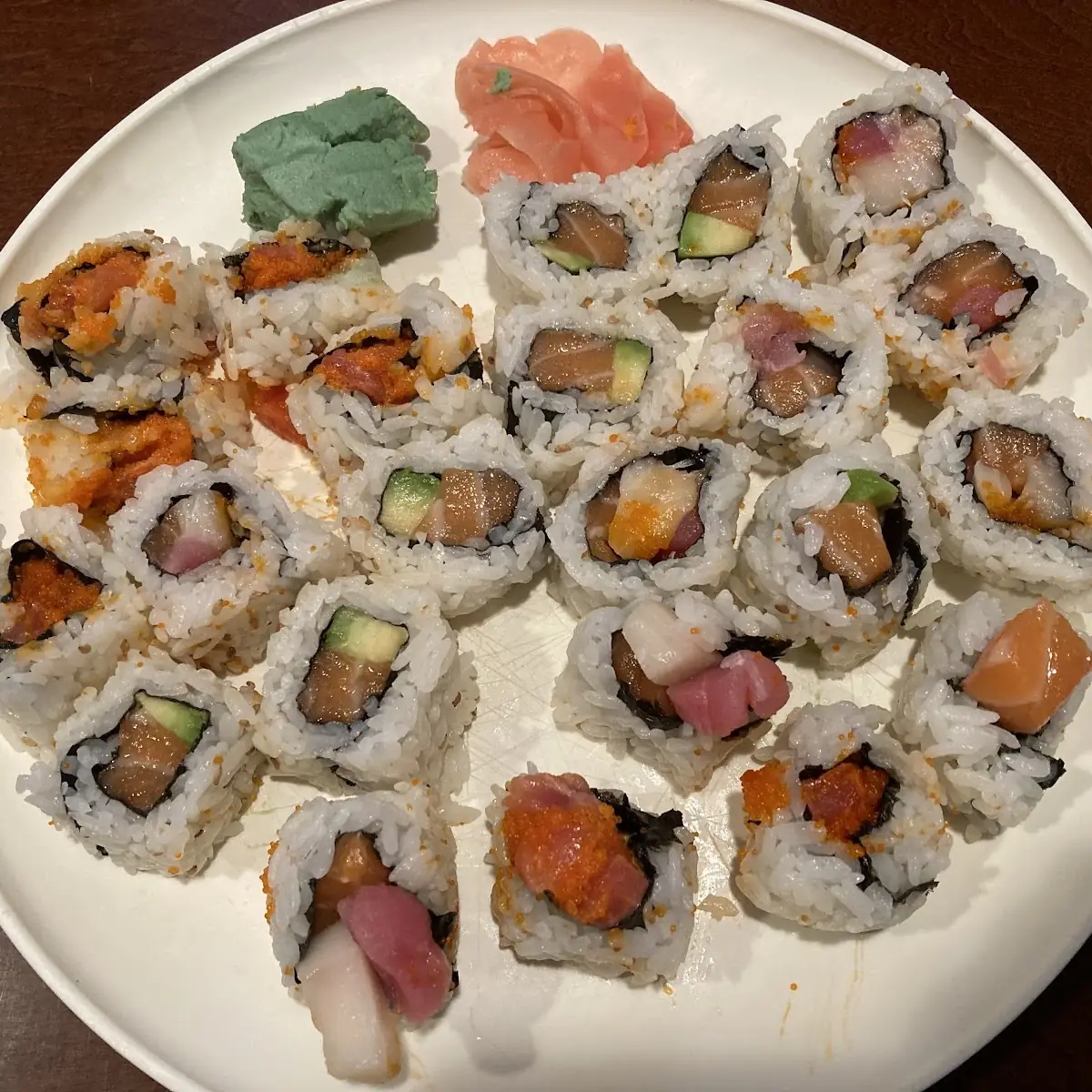 Salmon Avocado Roll Spicy Tuna Roll Triple Roll