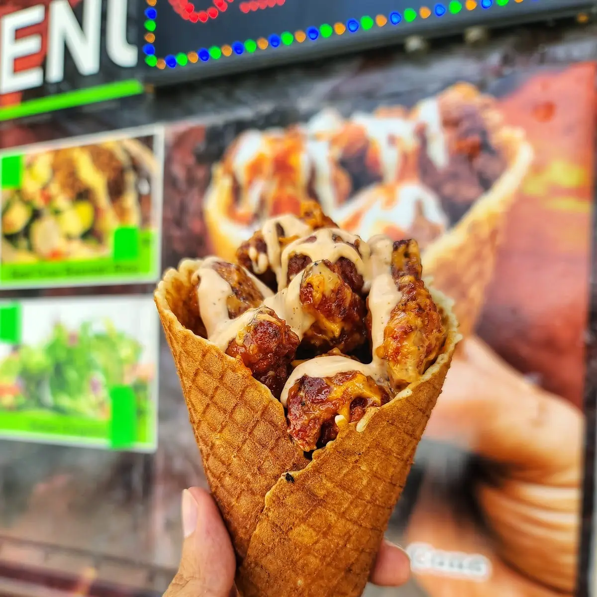 Chicken Waffle Cone