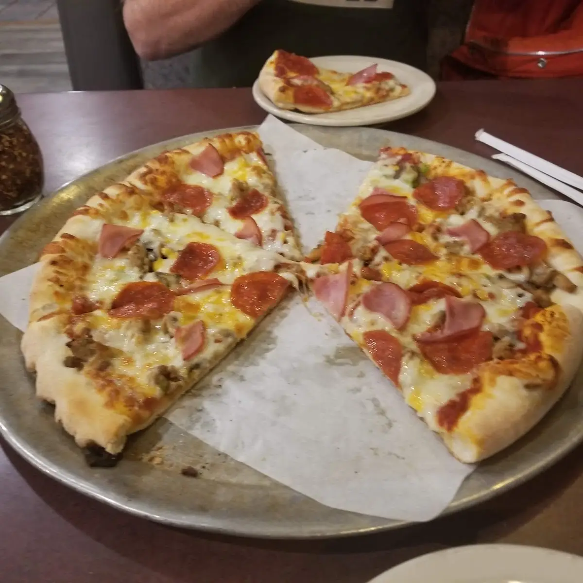 Canadian Bacon Pepperoni & Mushrooms