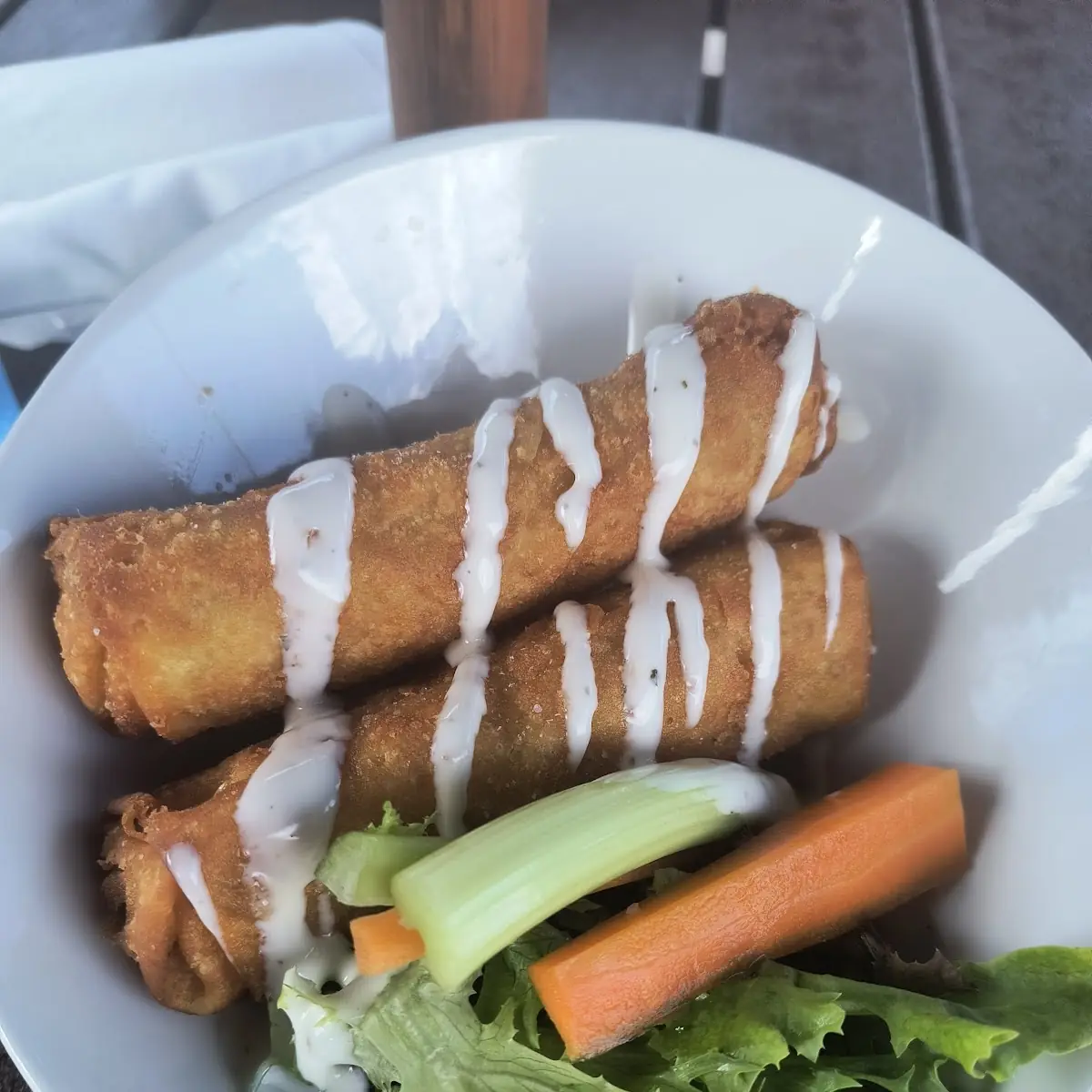 Buffalo Chicken Egg Roll