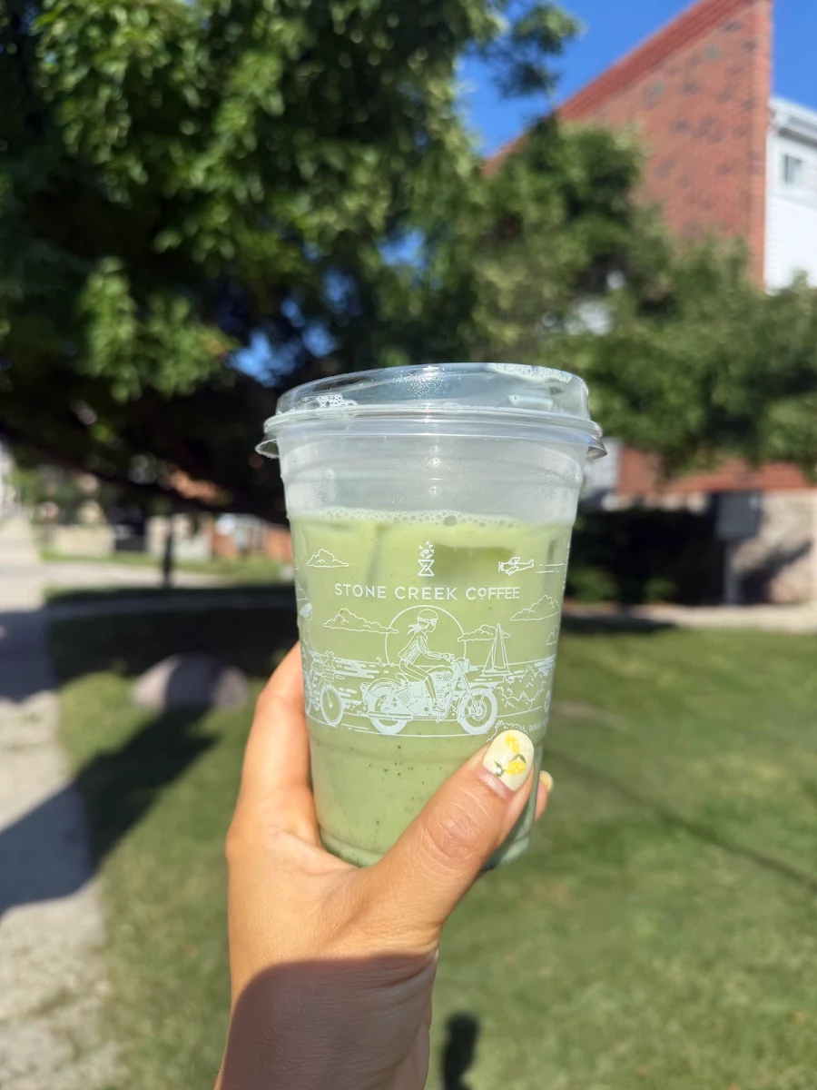 Matcha Latte with Almond Milk