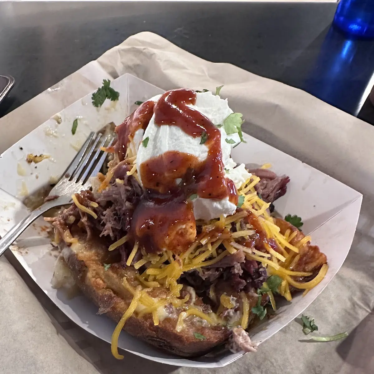 Loaded Baked Potato with Brisket