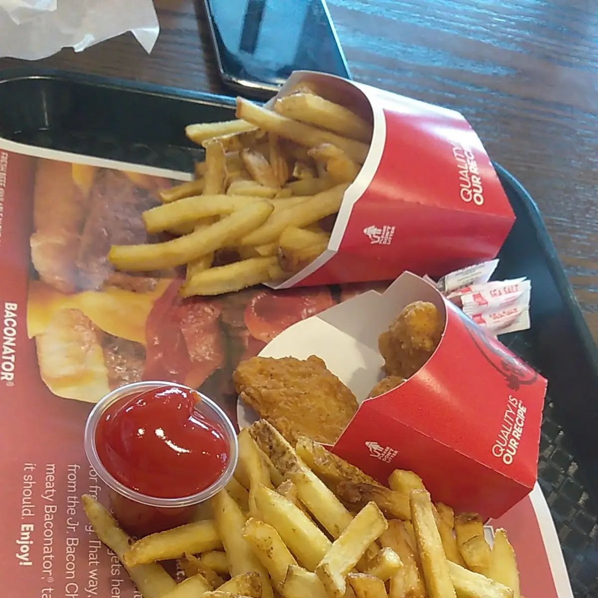 Chicken Nuggets with French Fries