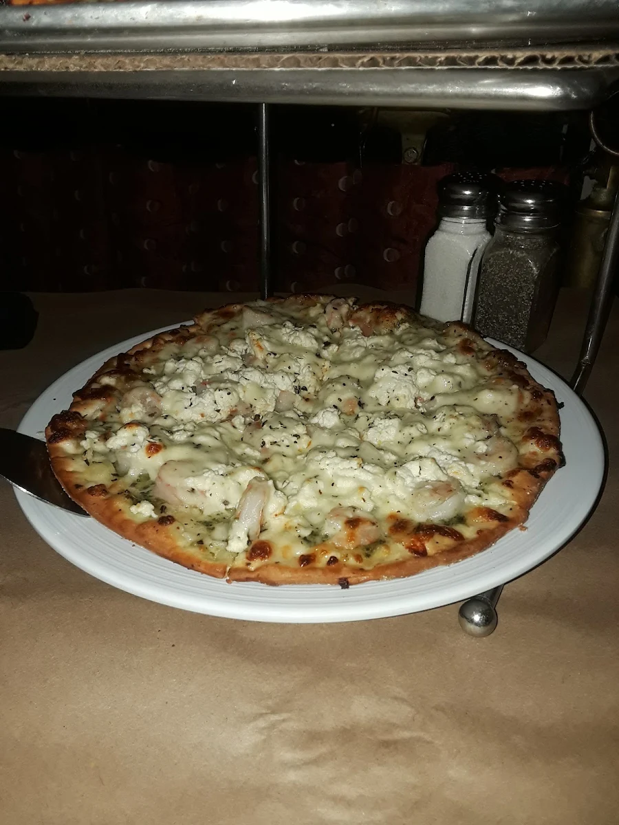 Pesto Shrimp Pizza