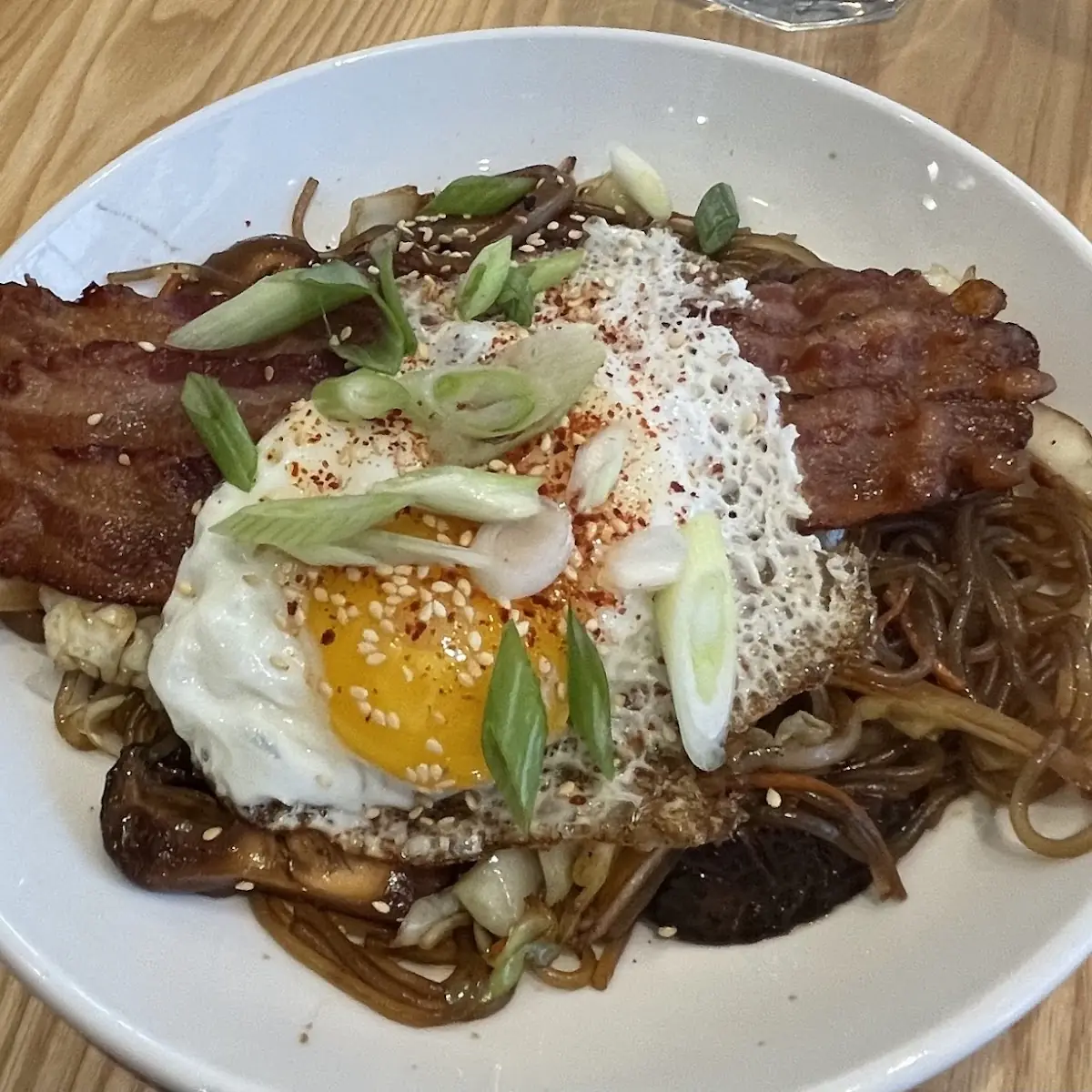Bacon Eggs Stir Fry
