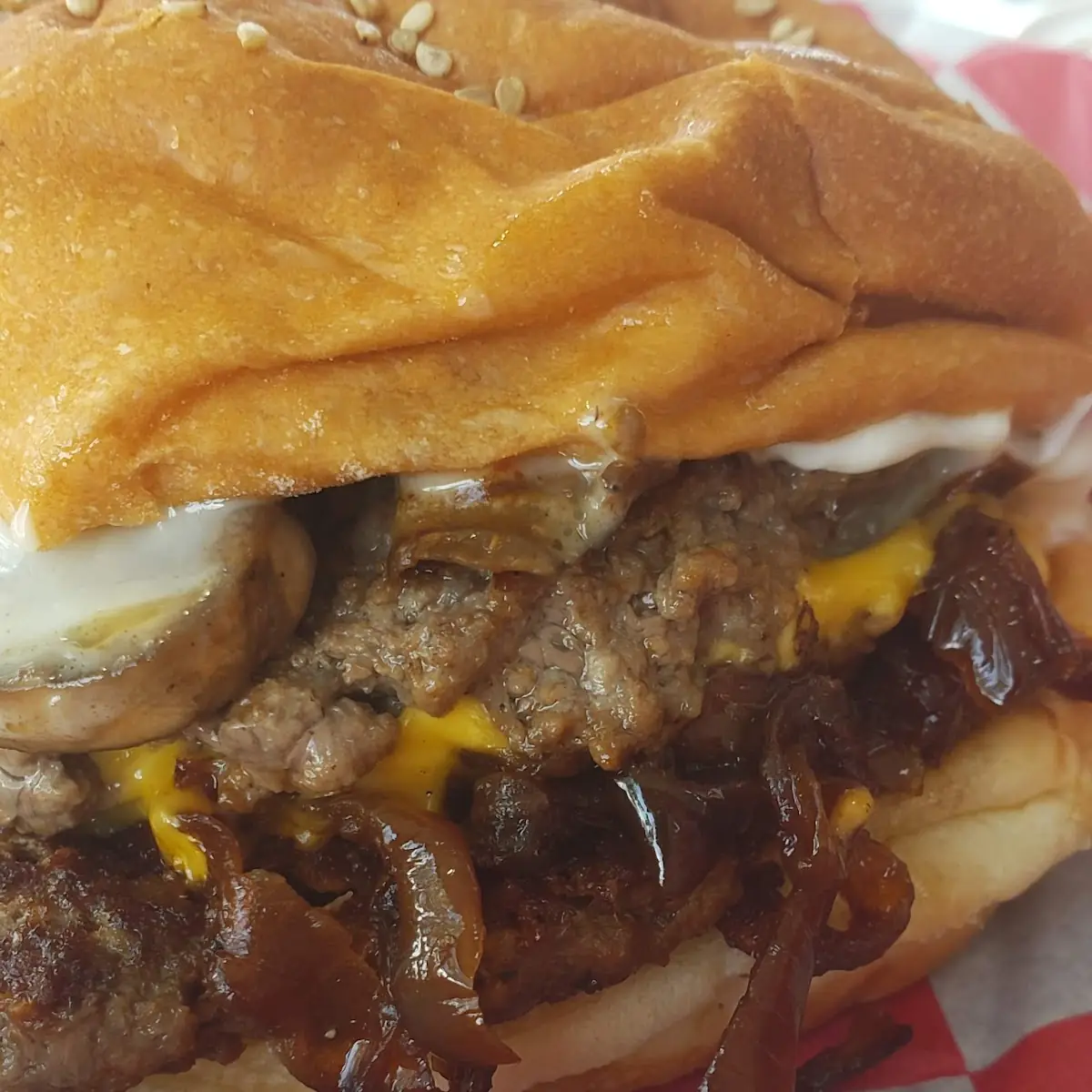 Mushroom Swiss Burger