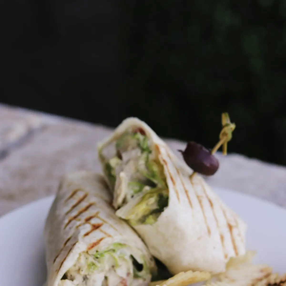 Grilled Chicken Caesar Panini Wrap