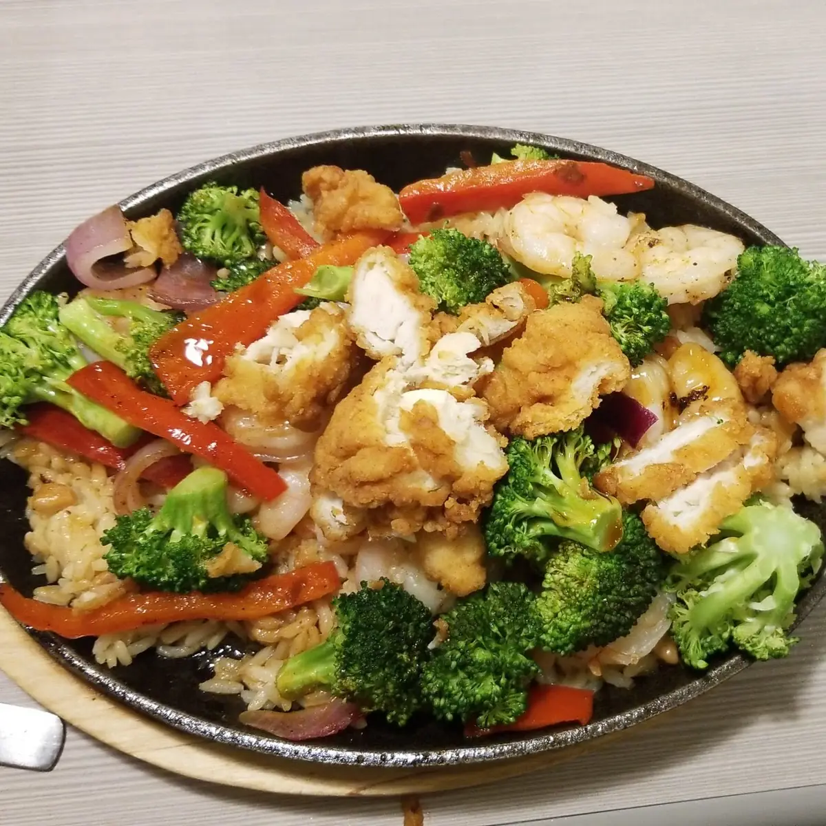 Hibachi Fried Chicken Skillet