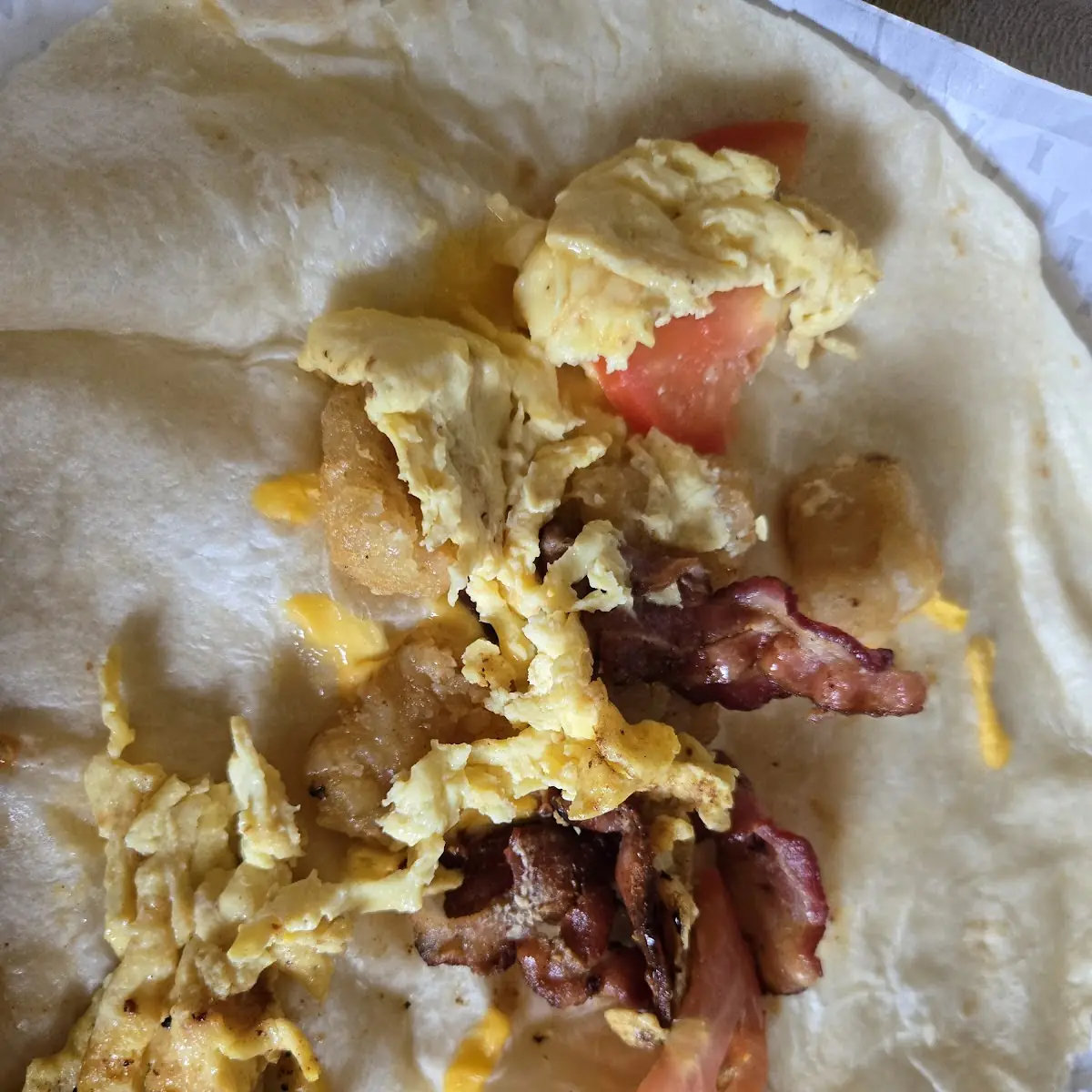 Jr Sausage Egg and Cheese Breakfast Burrito