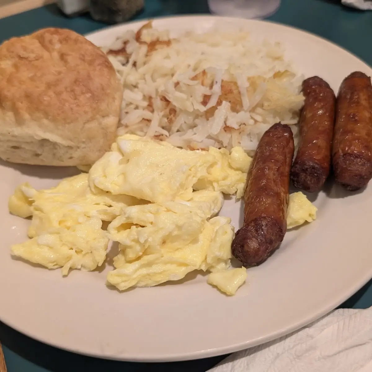Smoked Sausage or Ham with Egg
