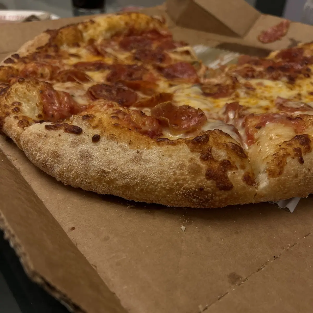 Thin Crust Pepperoni Pizza