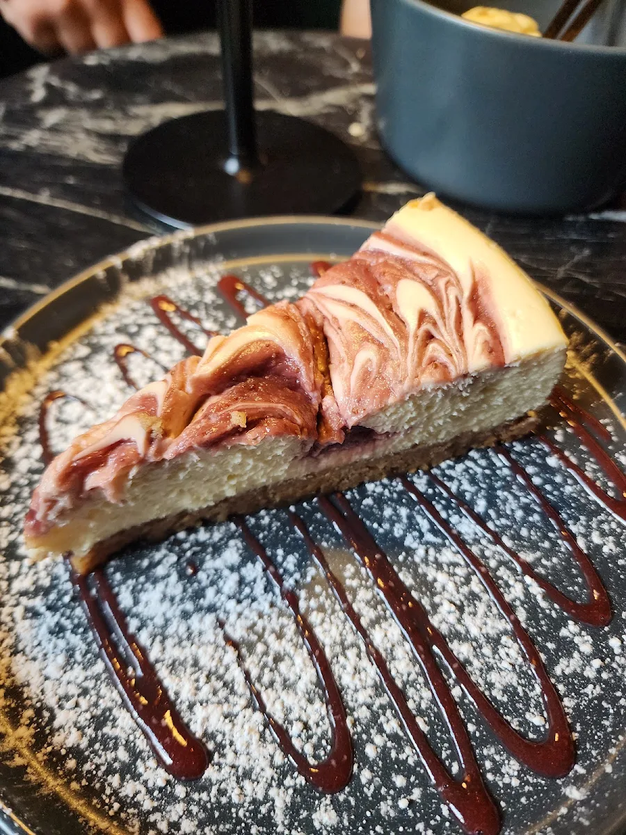 Lavender Strawberry Cheesecake
