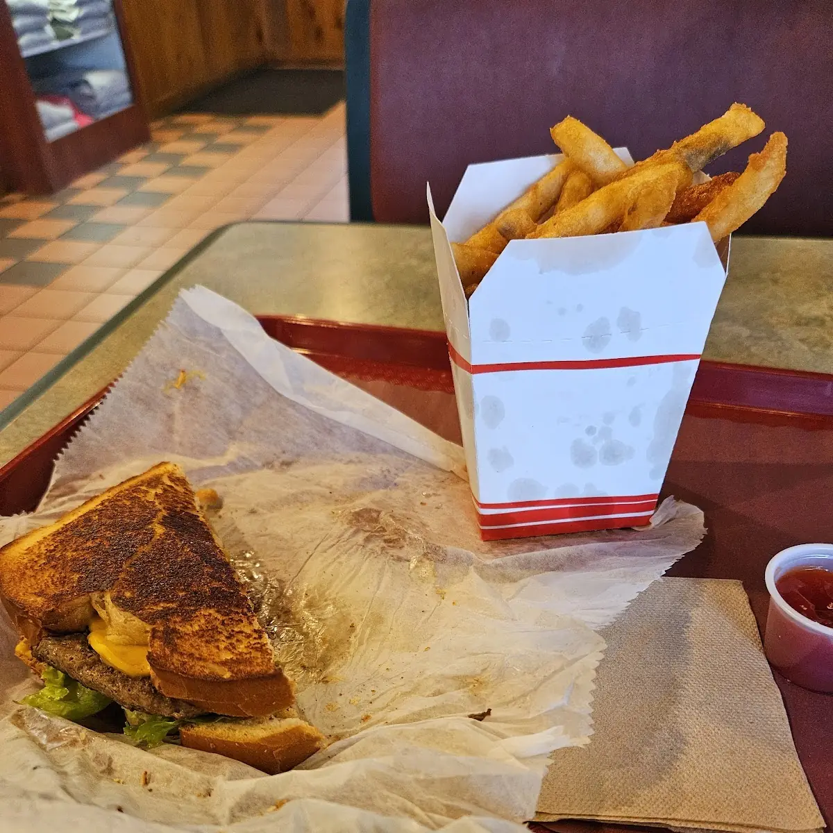 Burger and Fries