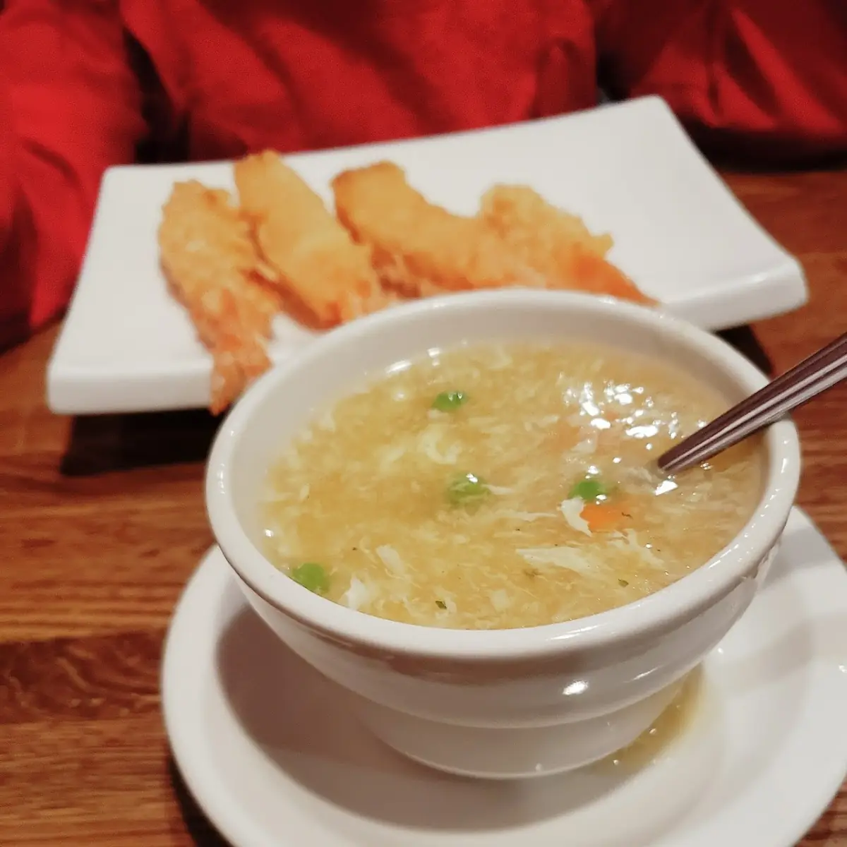 Tempura Shrimp Egg Drop Soup