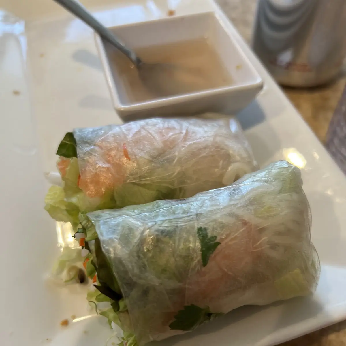 Fresh Spring Rolls Plain or with Shrimp