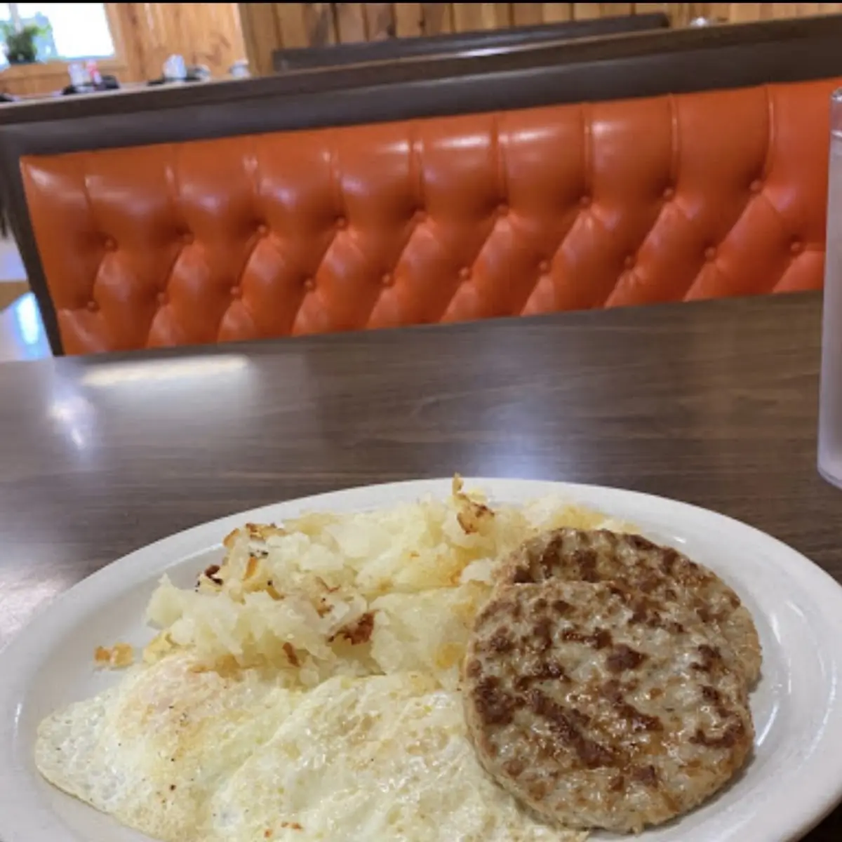 Eggs Hash Browns and Sausage
