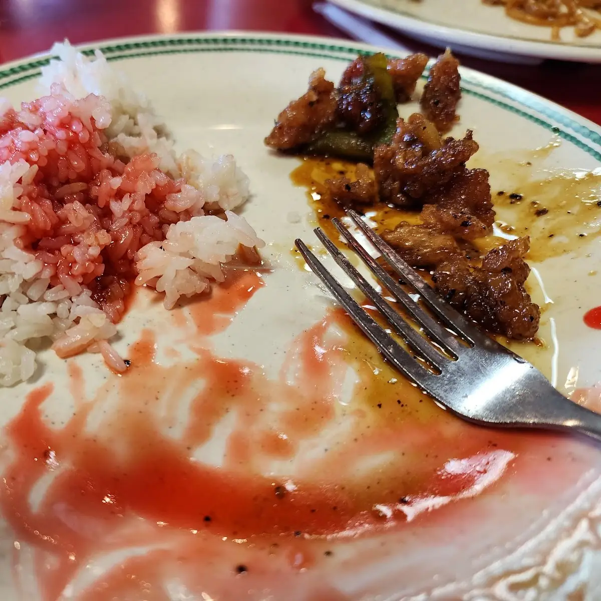 Black Pepper Chicken with White Rice