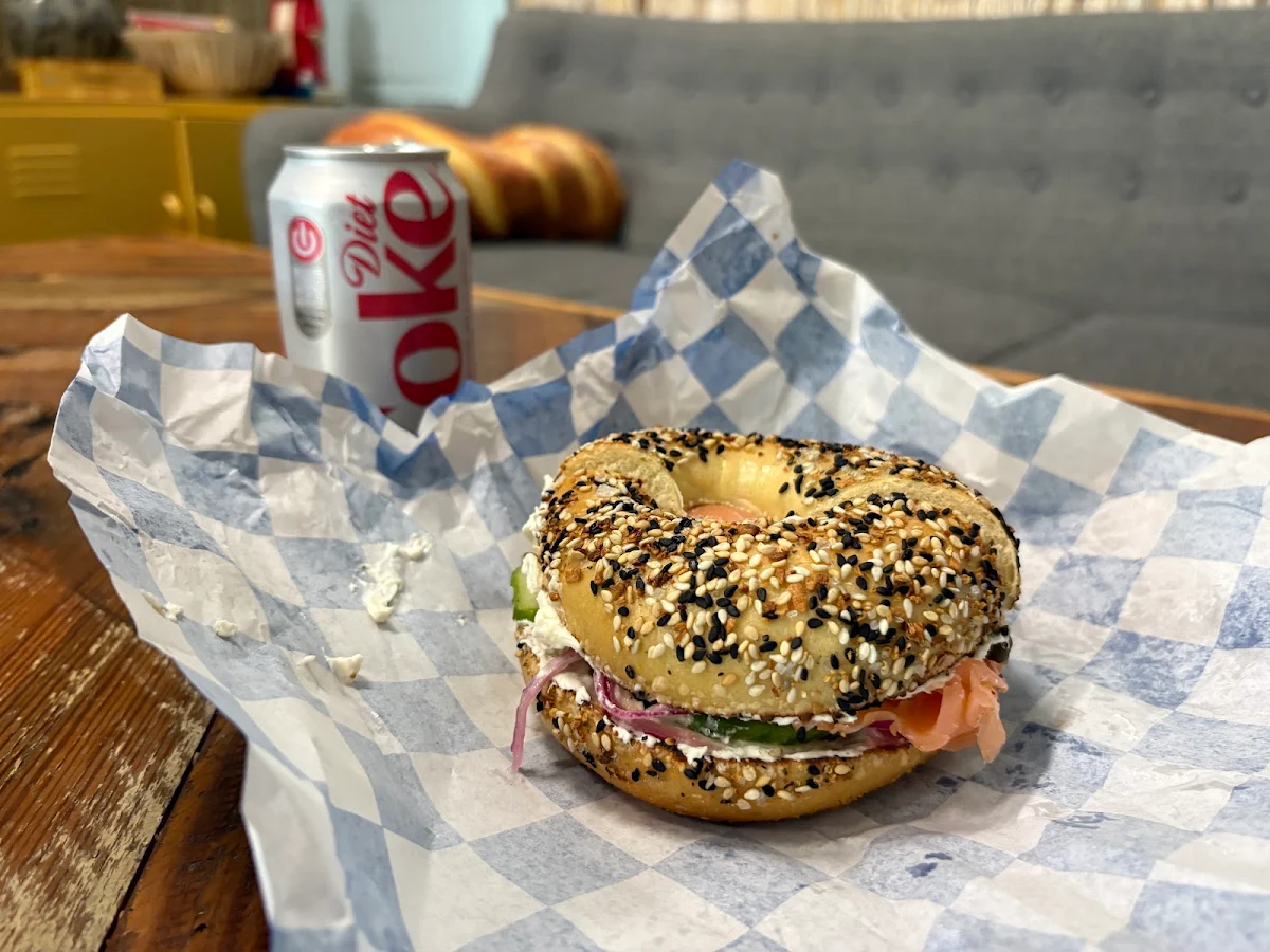 Everything Bagel with Lox