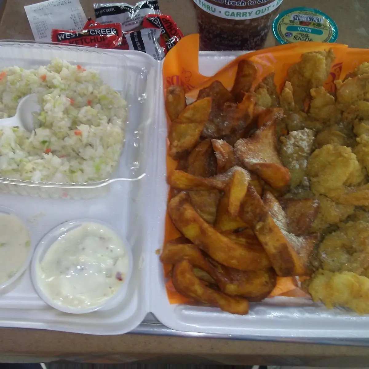 30 Shrimp Sidewinders & Cole Slaw