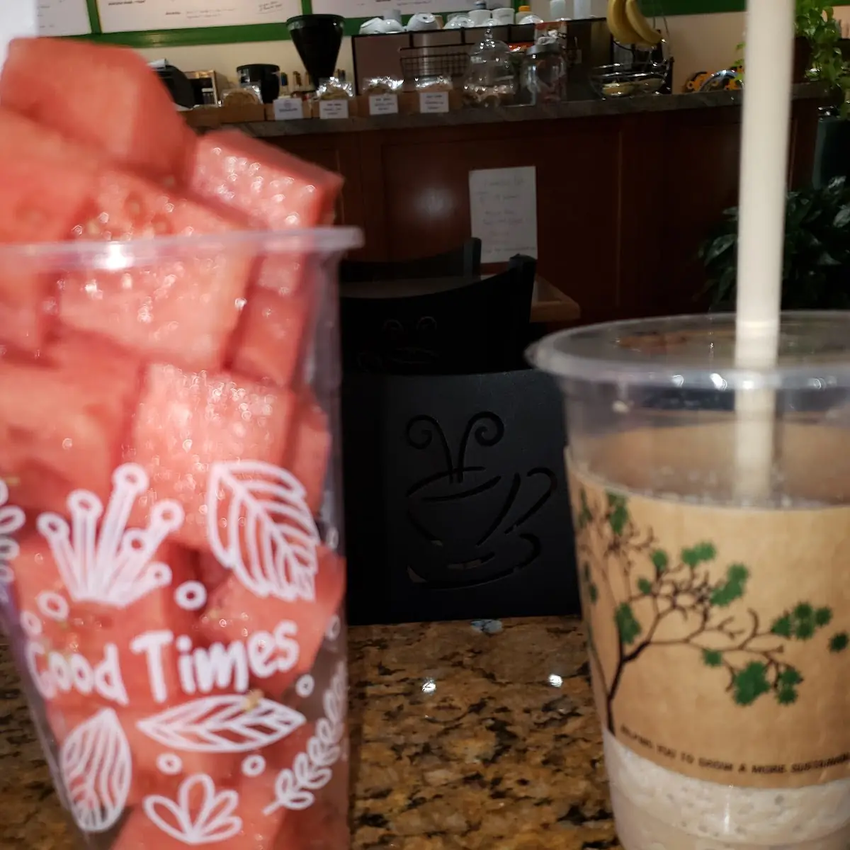 Watermelon and Mocha Frappe