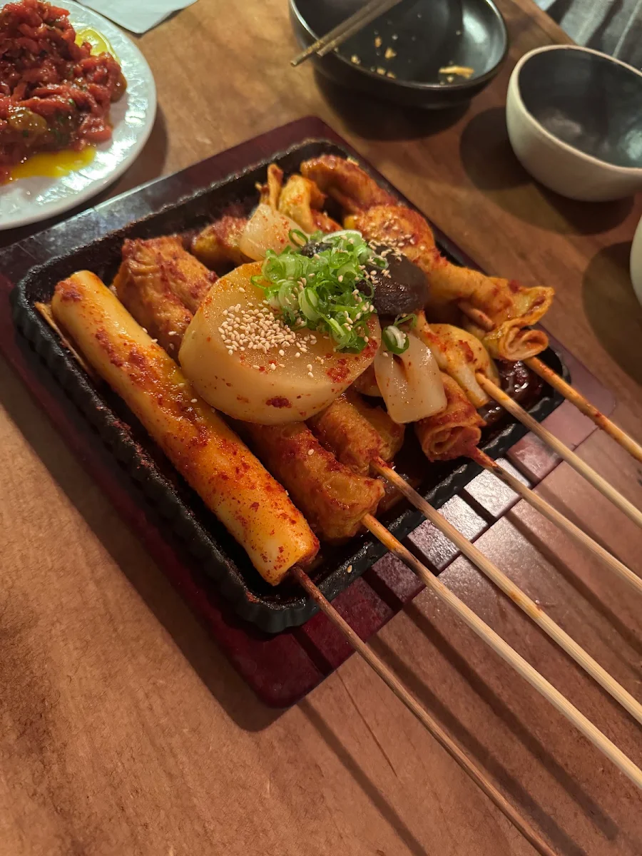Mujae Grilled Whole Squid with Black Tiger Shrimp Mussels