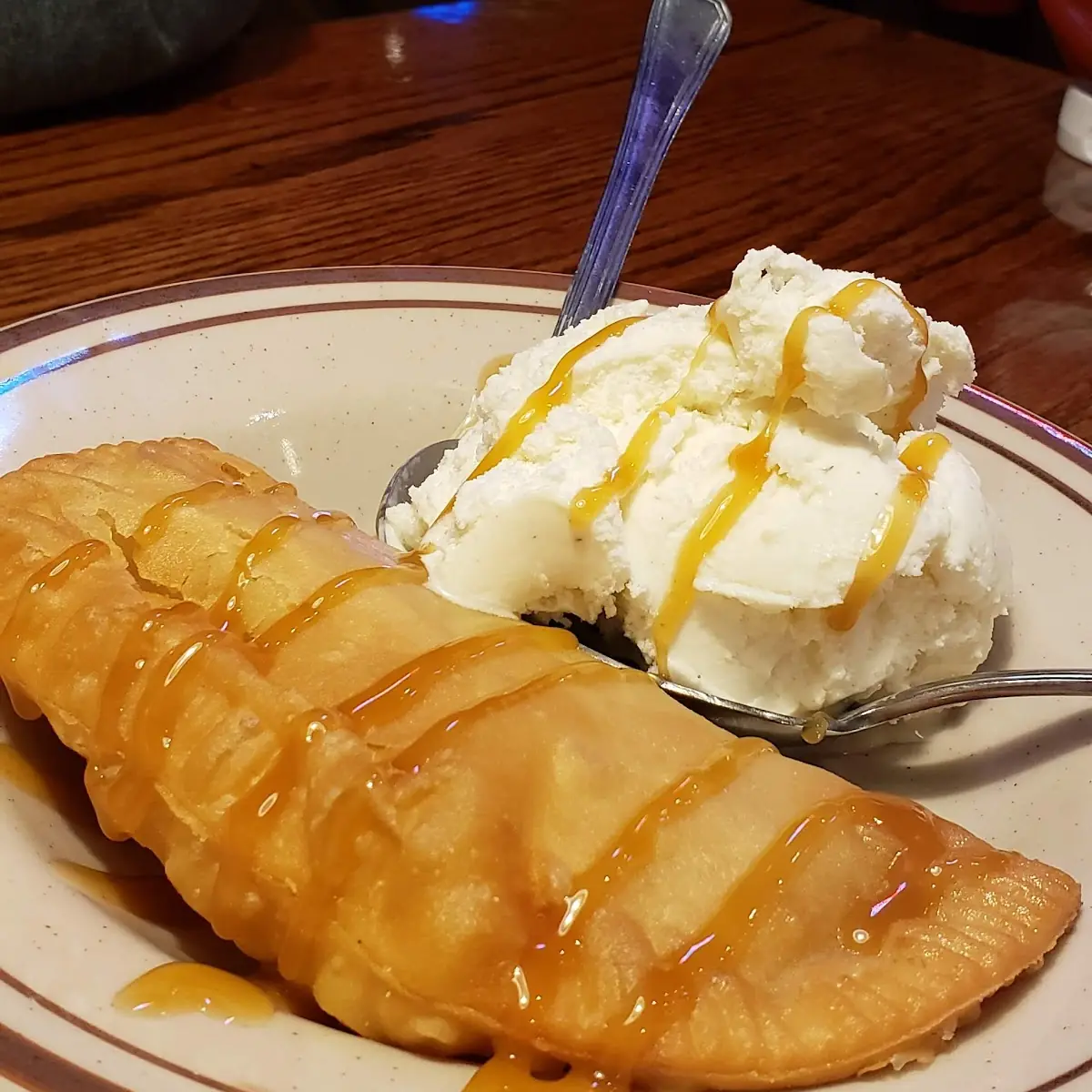 Fried Apple Pie a La Mode