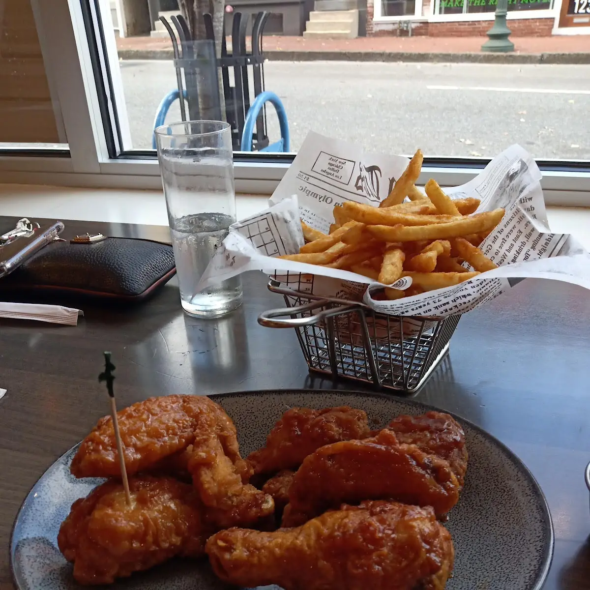 Fried Chicken Wings and Fries