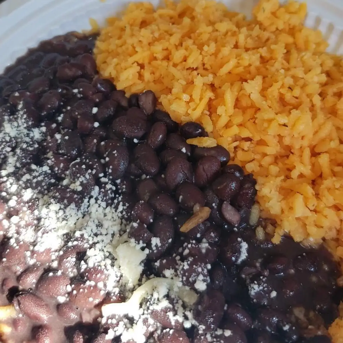 Served with Rice Beans