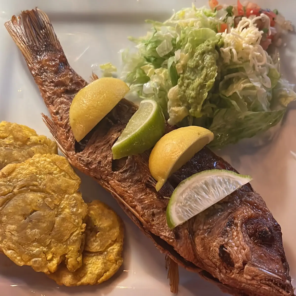 Whole Fried Red Snapper