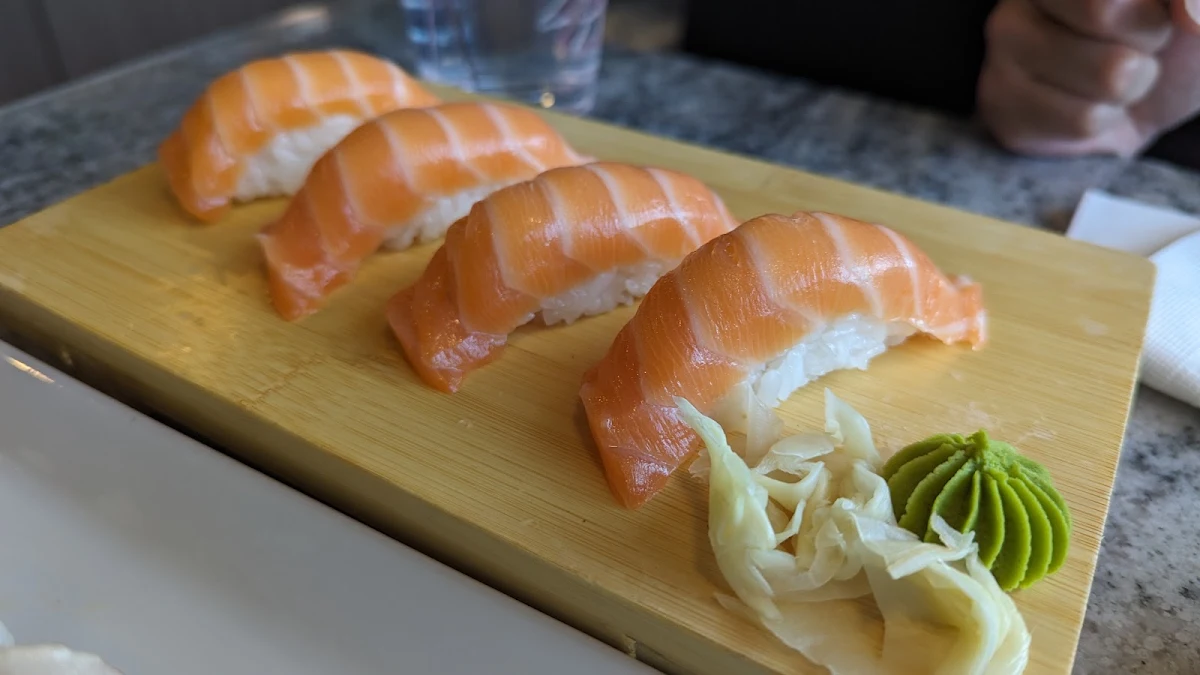 Salmon Nigiri, Soo Sushi Pincher Creek