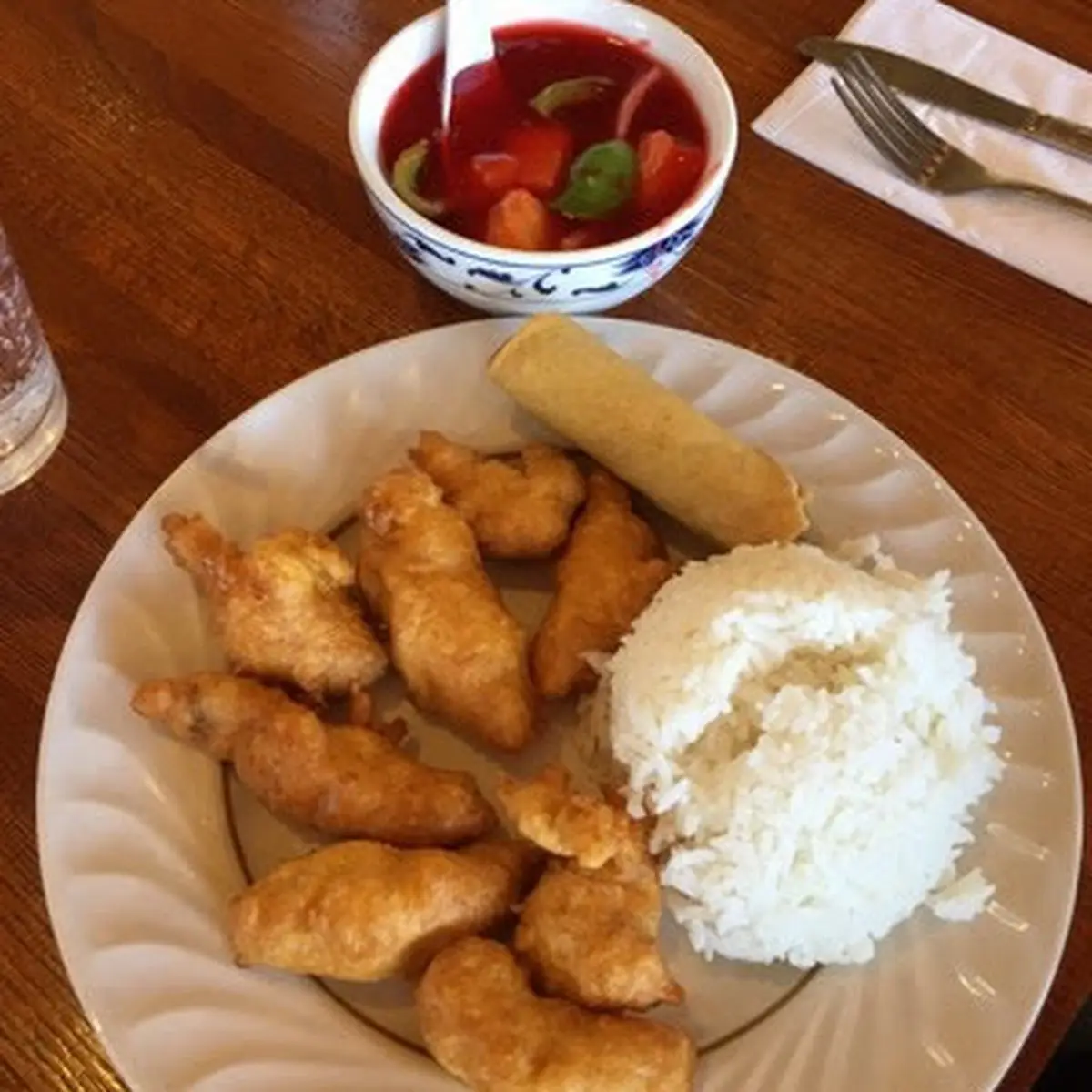 Sweet and Sour Chicken with Rice