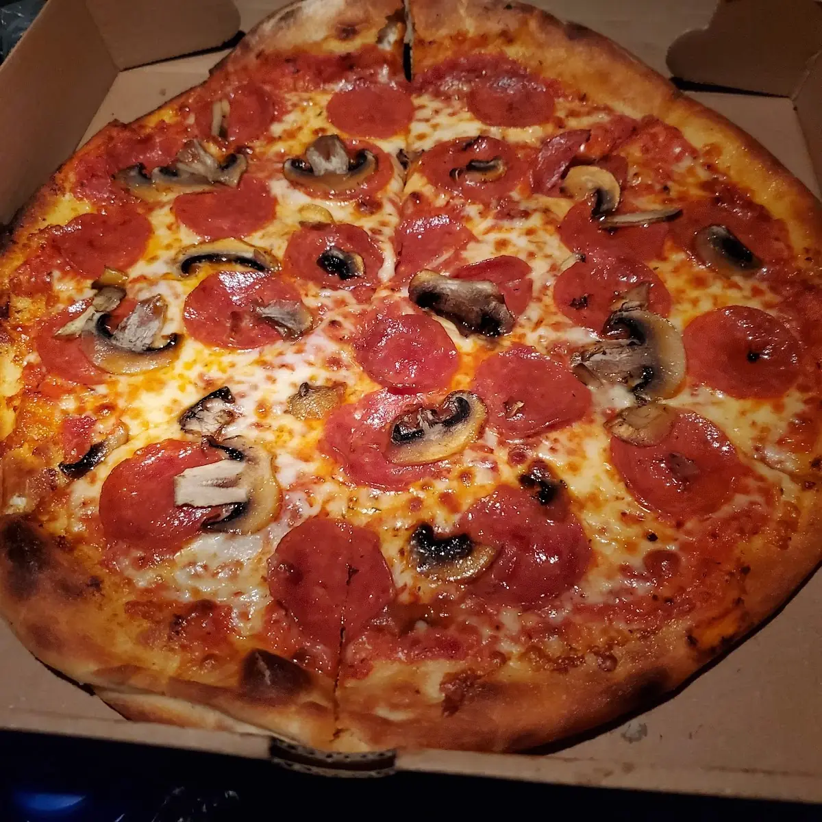 Pepperoni and Mushroom Pizza