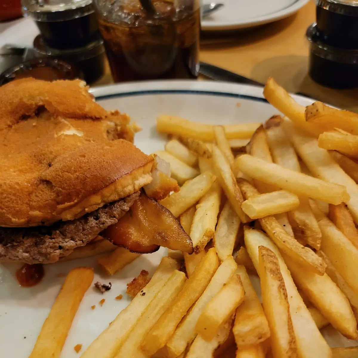 BBQ Burger and Fries