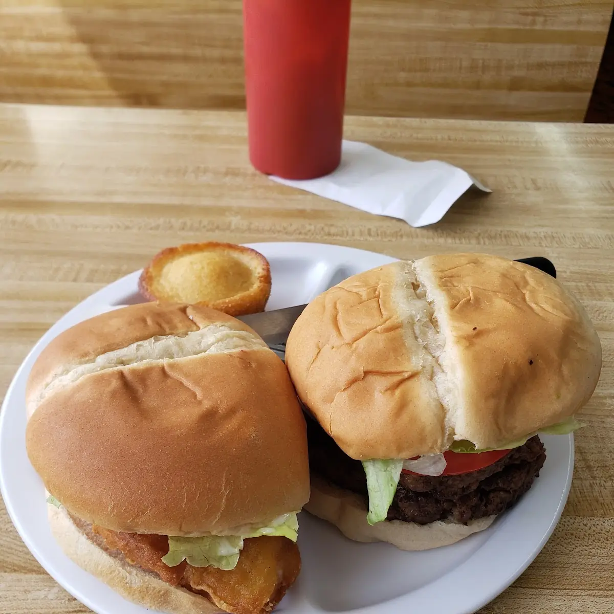 Burger and Fish
