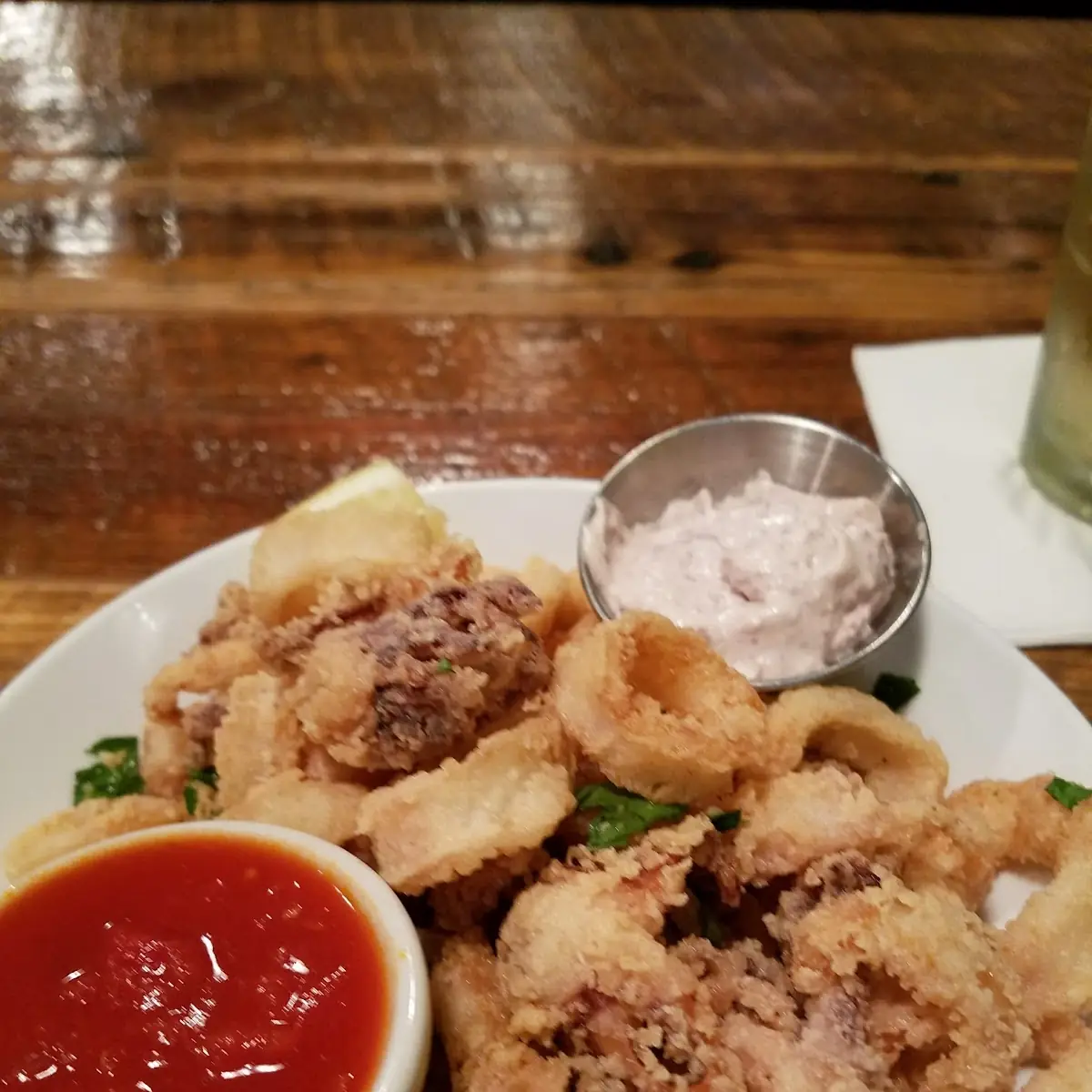 Breaded Fried Pickled Shrimp & Green Tomato Basket