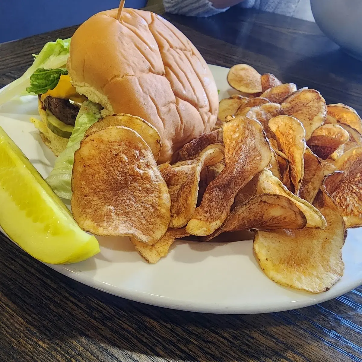 The All American Burger w Fresh Cut Chips