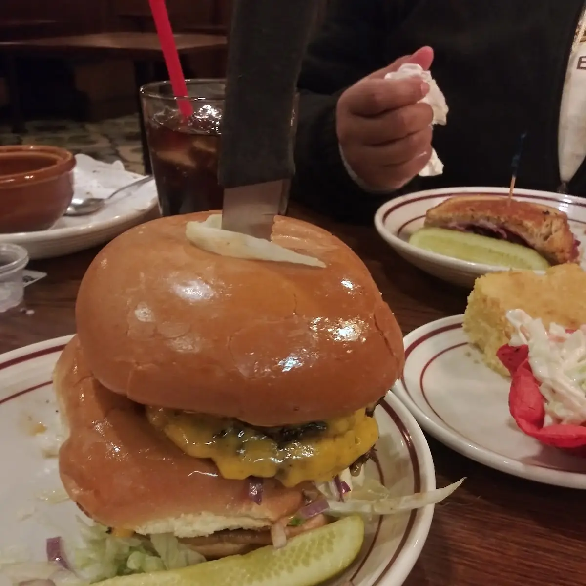 Knife in Burger