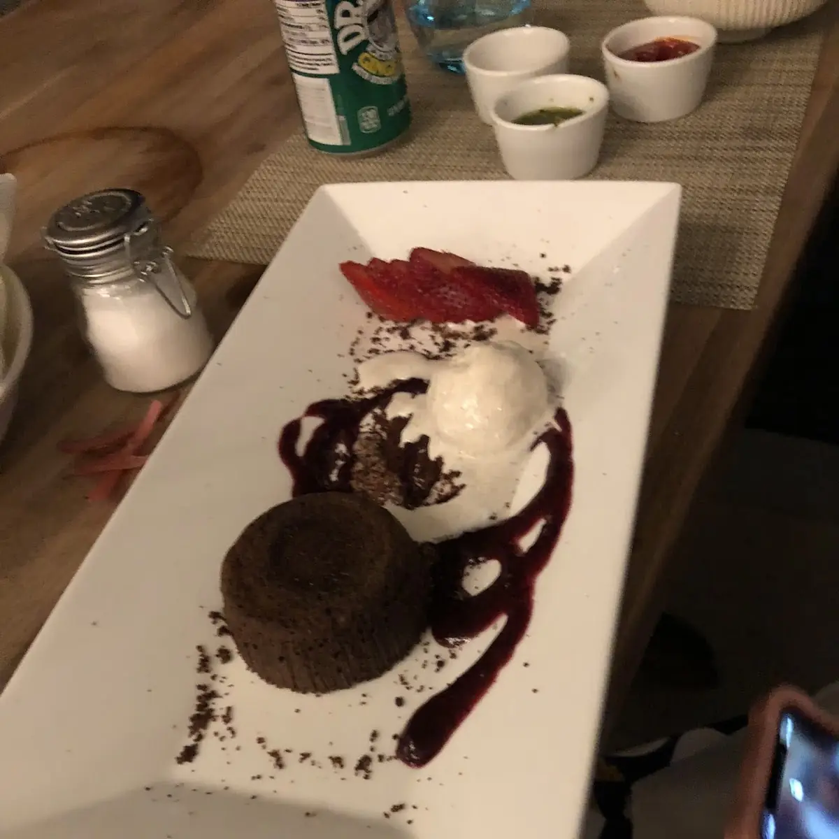 Chocolate Lava and Vanilla Gelato