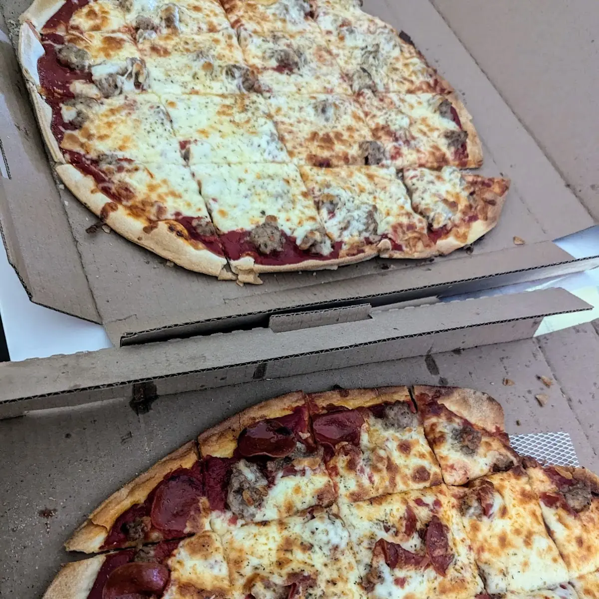 Sausage and Pepperoni Pizza