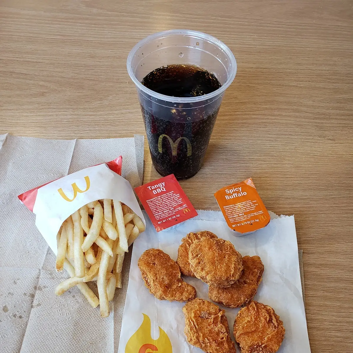 Spicy Chicken Nuggets with Fries