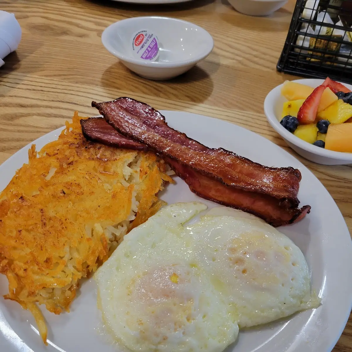 Bacon Eggs and Hash Browns
