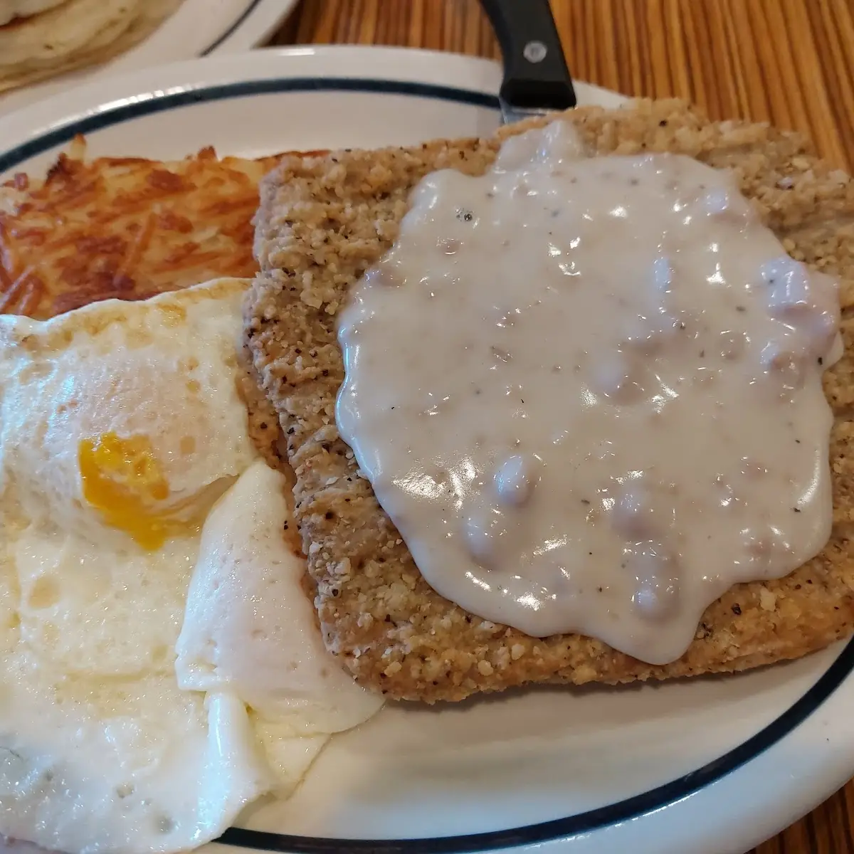Chicken Fried Steak and Eggs