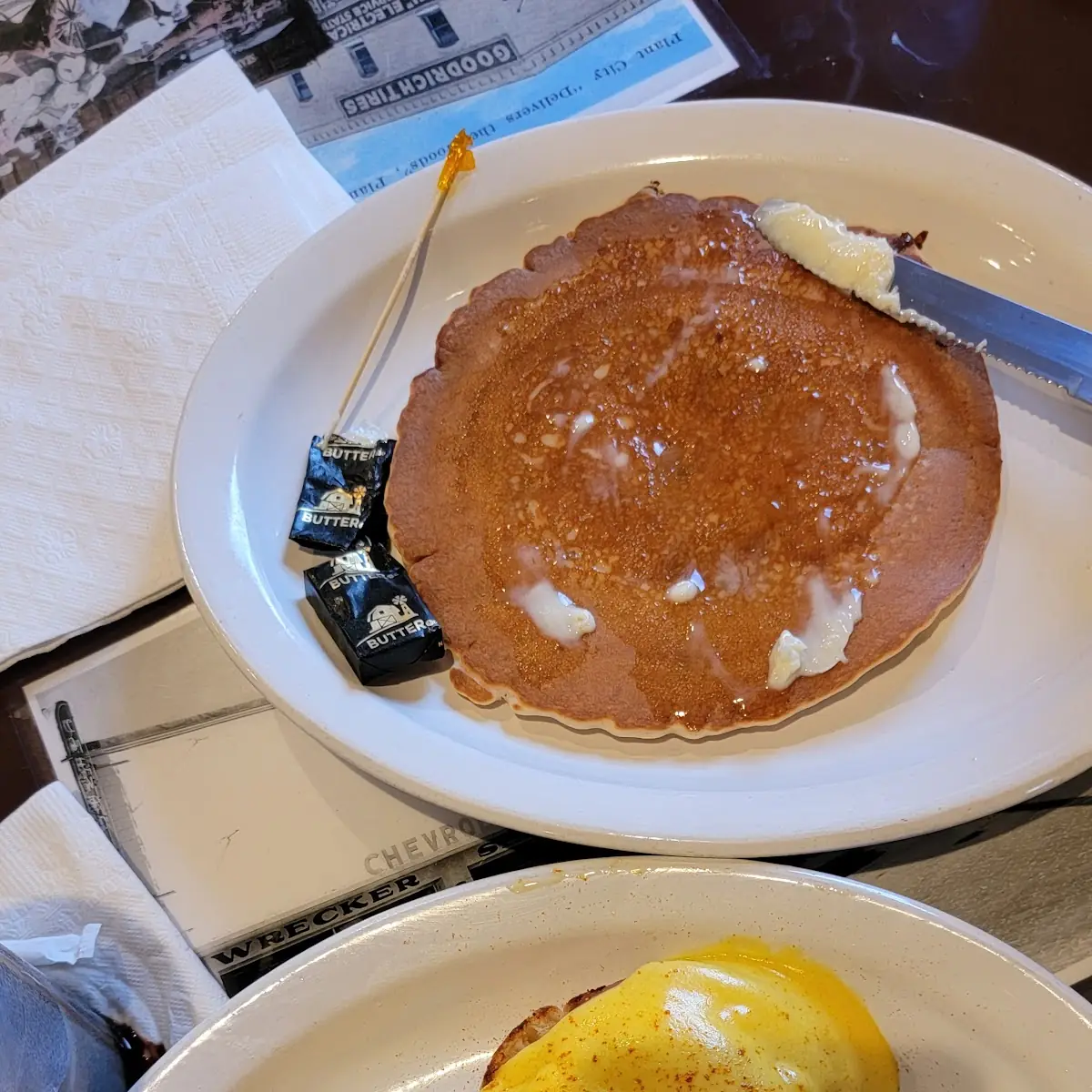 Side Chocolate Chip Pancake