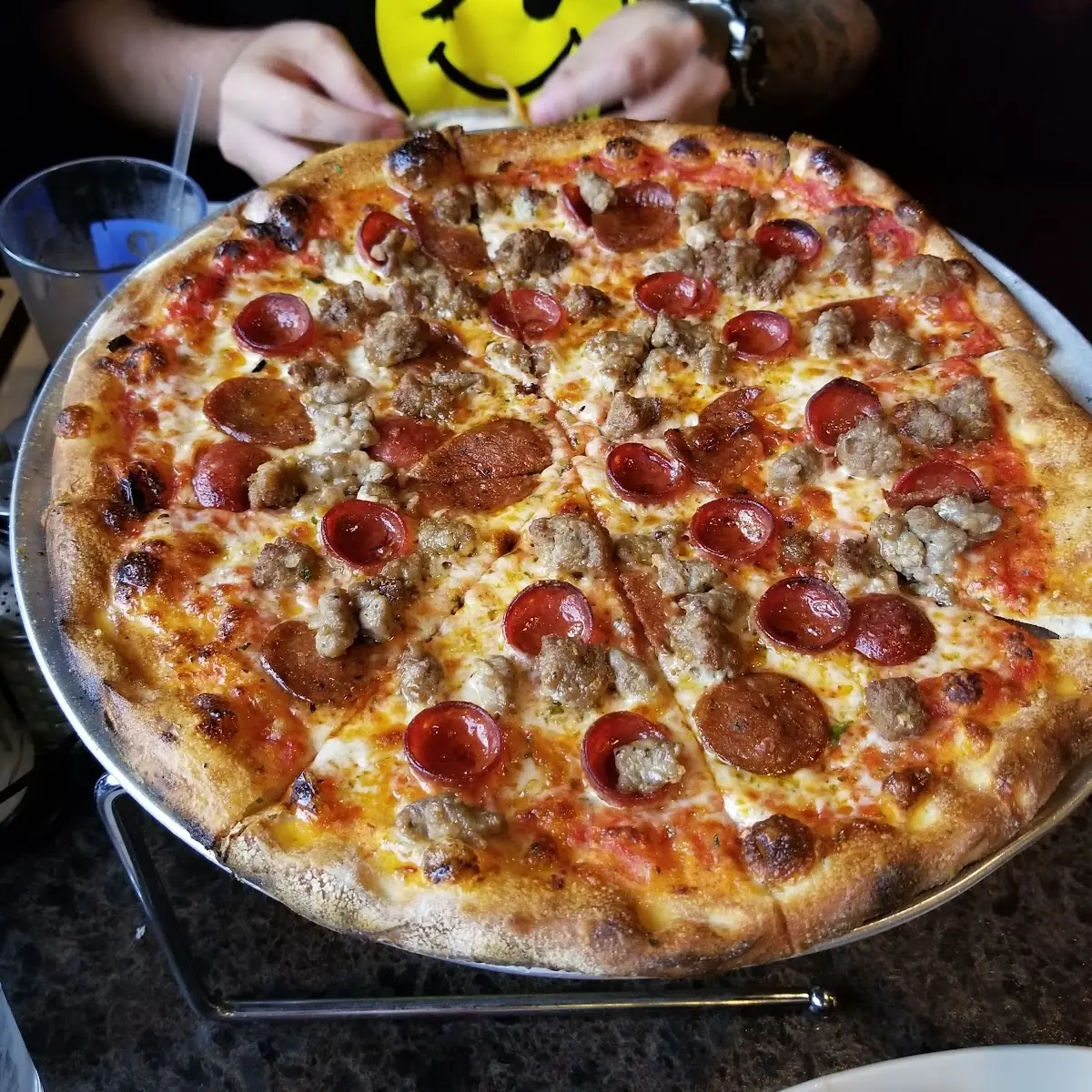 Sausage Pepperoni Pizza